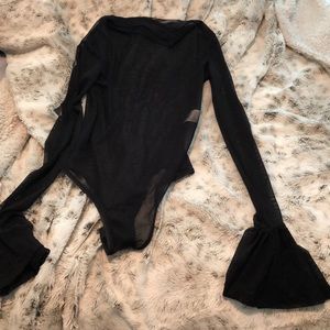 Black See Through Body Suit